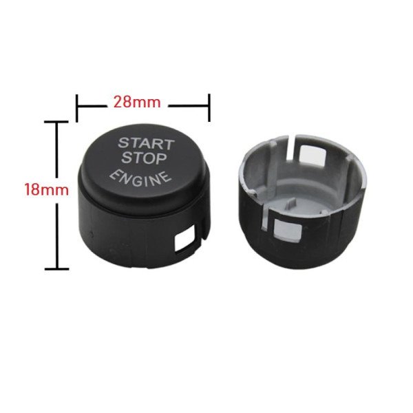 BMW F Start Stop Užvedimo Mygtuko Dangtelis Juodas Matinis 24mm