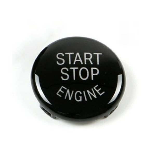BMW Start Stop Užvedimo Mygtuko Dangtelis Juodas Blizgus 23mm