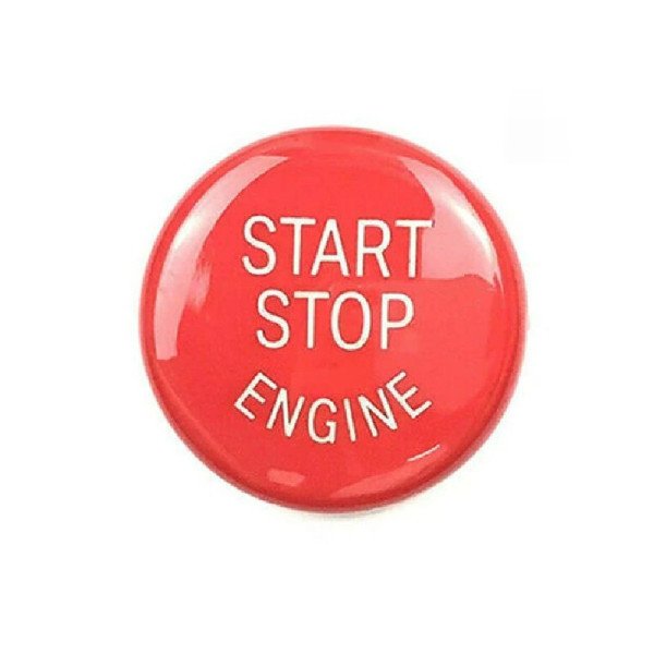BMW Start Stop Užvedimo Mygtuko Dangtelis Raudonas Blizgus 23mm