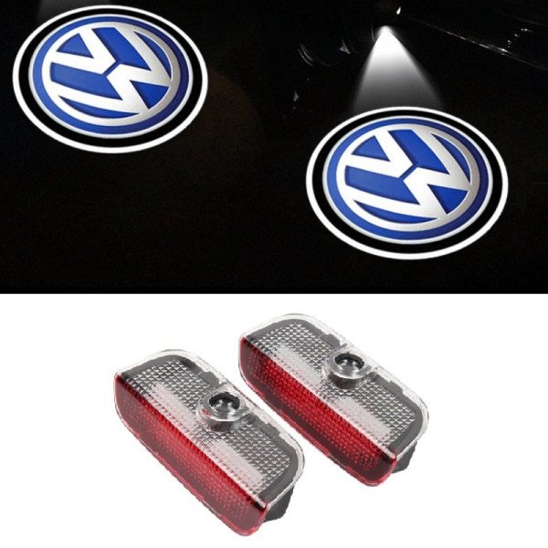 Volkswagen 3D LED Durų Logotipai