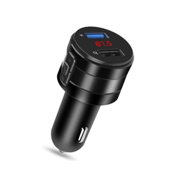 Automobilinis FM Moduliatorius / Laisvų Rankų Įranga / Bluetooth / USB / Juodas