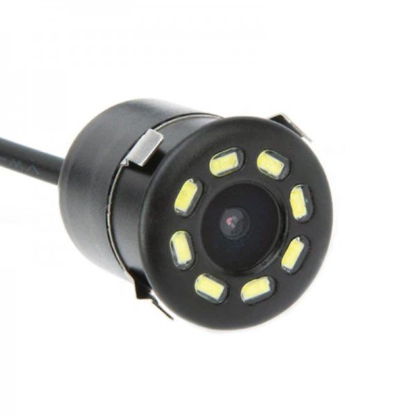 Galinio vaizdo kamera įleidžiama - 8 LED Apvali 