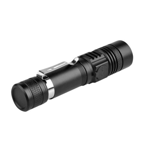 Galingas LED Žibintuvėlis 12000LM Pakraunamas, Reguliuojamas Spindulys
