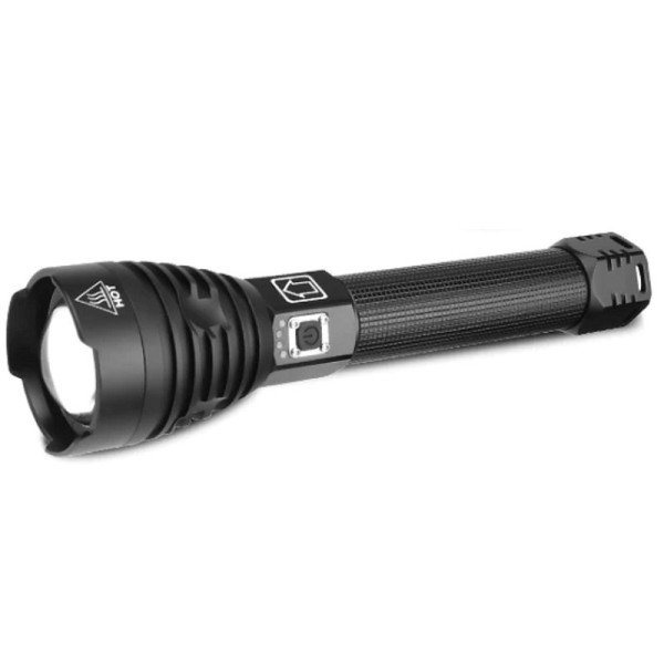 Galingas LED Žibintuvėlis XHP90.2 Pakraunamas, Reguliuojamas Spindulys