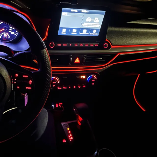 Neoninis vidaus apšvietimo rinkinys RGB 6galv