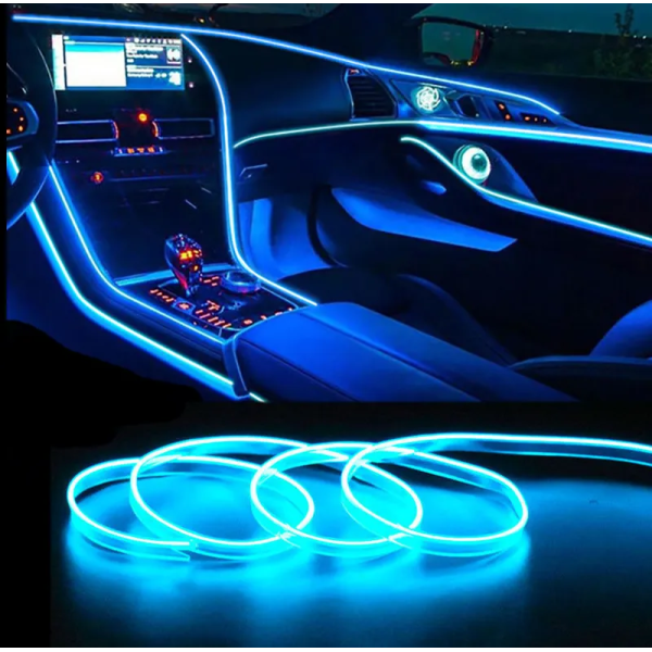 Neoninis vidaus apšvietimo rinkinys RGB 6galv