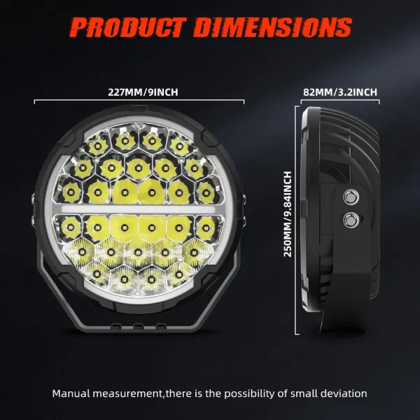 LED darbo žibintas 12000LM 120w su DRL funkcija
