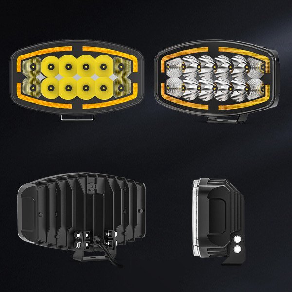 LED darbo žibintas 60W 4200lm DRL Sertifikuotas ( E9 HR PL R112 )