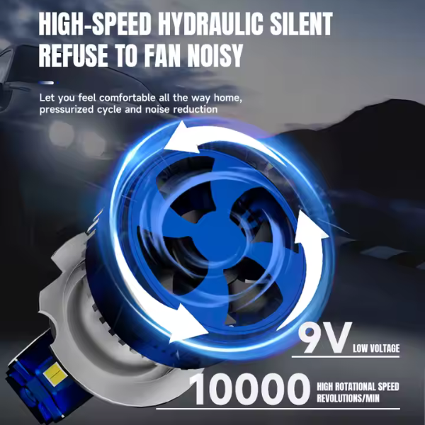 HIR2 / 9012 LED +300% Lemputės 12000LM CANBUS 12-24V, 60W priekiniams žibintams