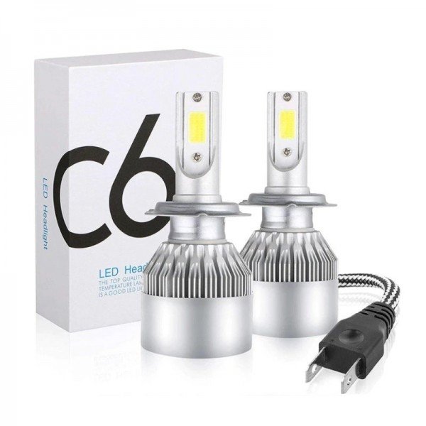 H1 COB LED lemputės 12-24V, 36W priekiniams žibintams