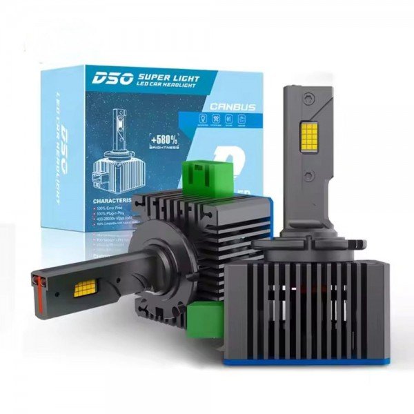D3S LED +580% Lemputės 26000LM CANBUS 12-24V, 130W priekiniams žibintams