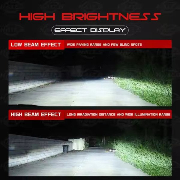 D2S/D2R LED +580% Lemputės 26000LM CANBUS 12-24V, 130W priekiniams žibintams