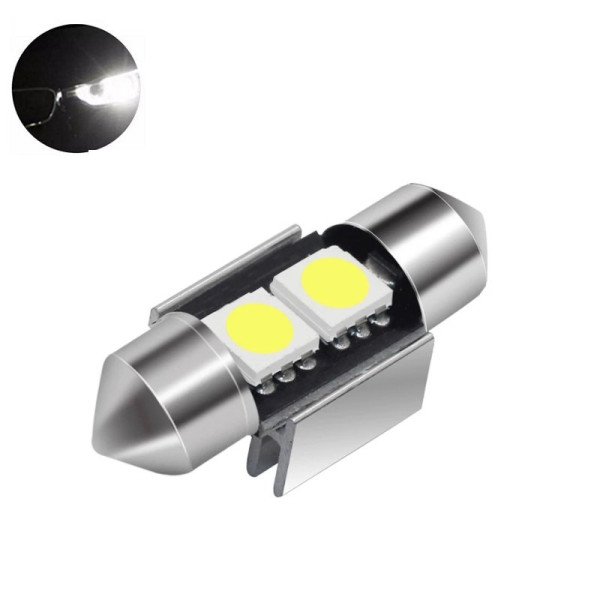 LED Lemputė CANBUS F10 / C5W 31mm 2-LED