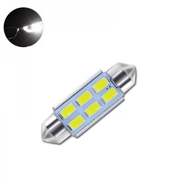 LED Lemputė CANBUS F10 / C5W 31mm 6-LED