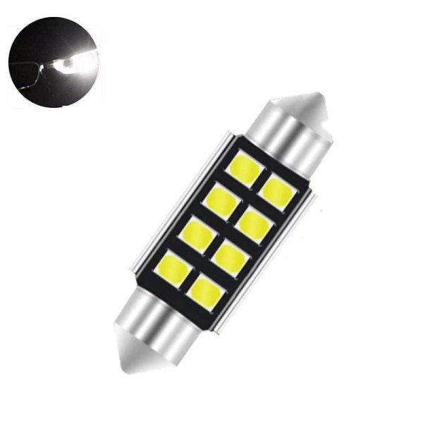 LED Lemputė CANBUS F10 / C5W 42mm 8-LED