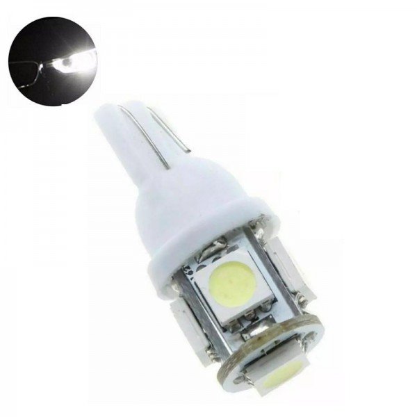 LED Lemputė CANBUS T10 / W5W 5 - LED 24V