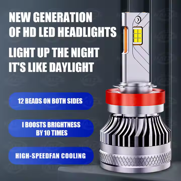 H7 S12 LED Lemputės 30000LM CANBUS 9-36V, 130W priekiniams žibintams