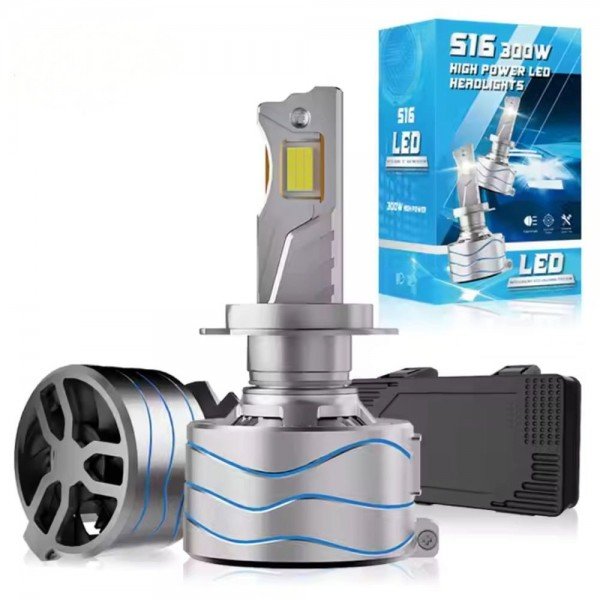 HB3/9005 LED 300W Laser S16 Lemputės 65000LM CANBUS 12-24V, priekiniams žibintams