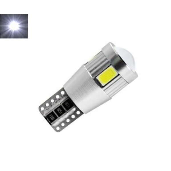 LED Lemputė CANBUS T10 / W5W 6 - LED