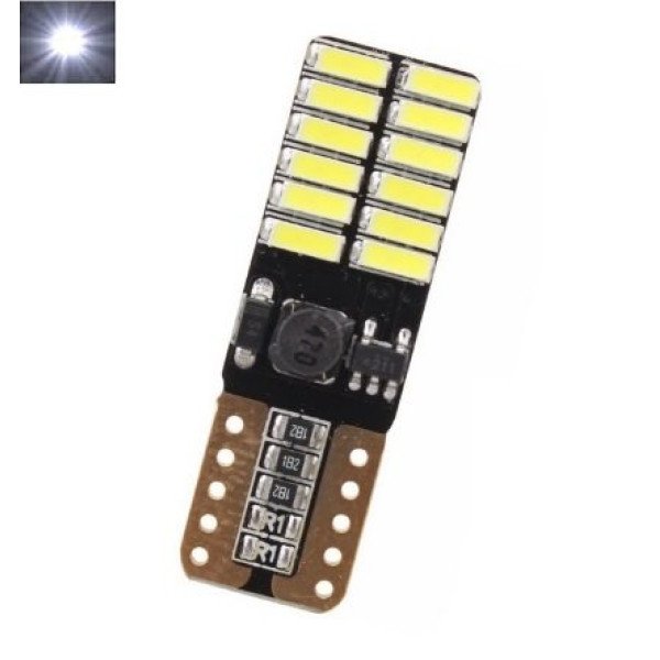 LED Lemputė CANBUS T10 / W5W 24 - LED