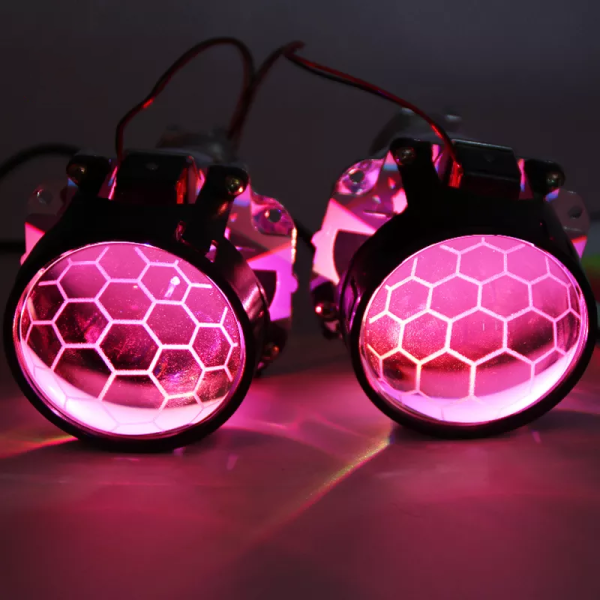 Honeycomb Bi-Xenon Lęšis 2.5" H1/H4/H7