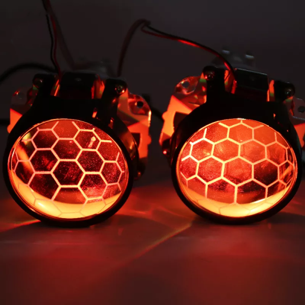 Honeycomb Bi-Xenon Lęšis 2.5" H1/H4/H7