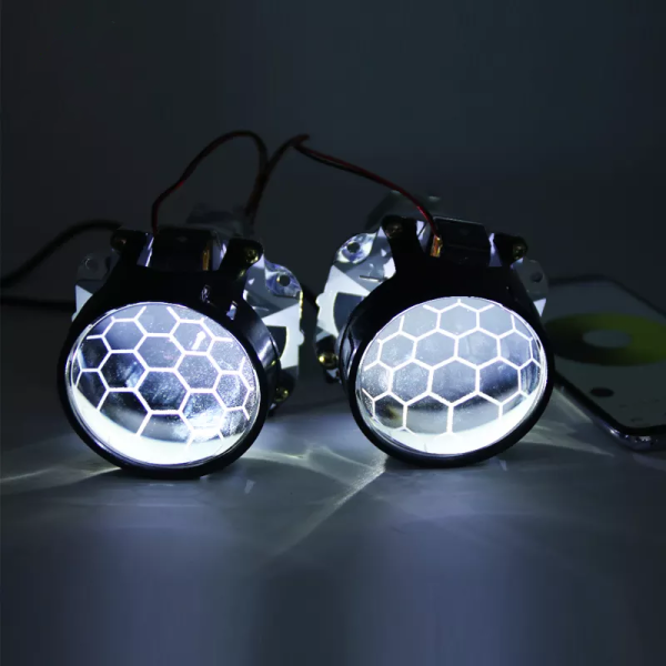 Honeycomb Bi-Xenon Lęšis 2.5" H1/H4/H7