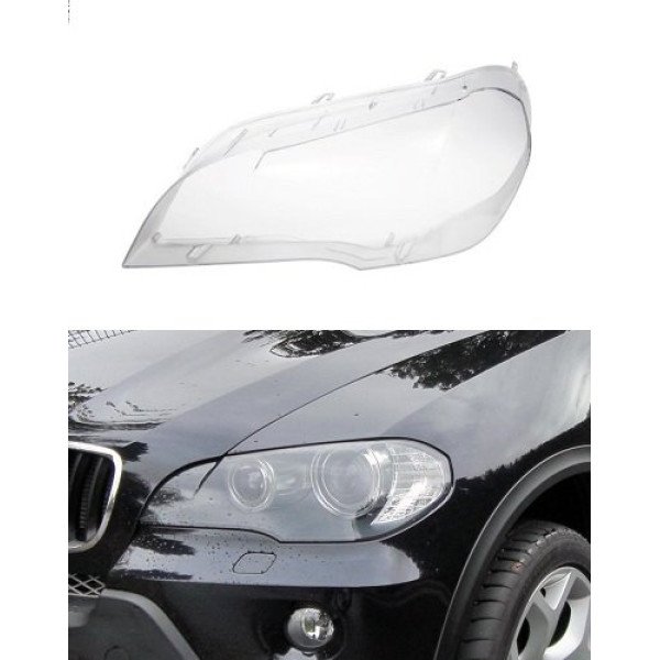 BMW X5 E70 - Kairės pusės žibinto stiklas