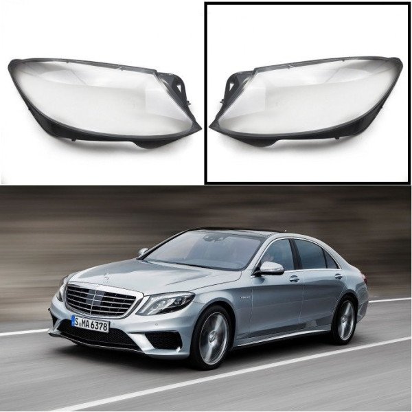 Mercedes-Benz W222 - Kairės pusės žibinto stiklas