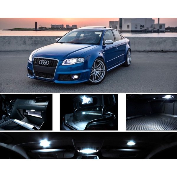AUDI A4 B7 LED Salono apšvietimo lempučių rinkinys