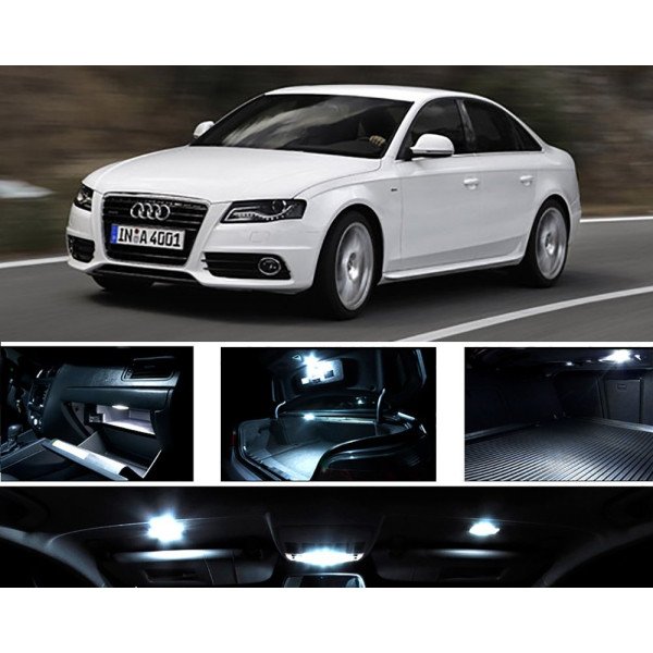 AUDI A4 S4 RS4 B8 B8.5 LED Salono apšvietimo lempučių rinkinys