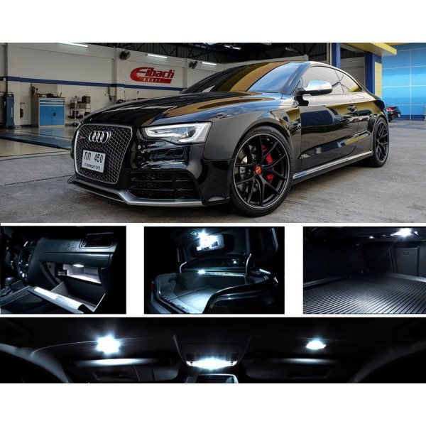 AUDI A5 B8 8TA 8T3 LED Salono apšvietimo lempučių rinkinys