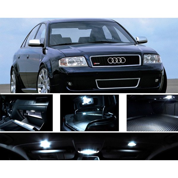 AUDI A6 C5 LED Salono apšvietimo lempučių rinkinys