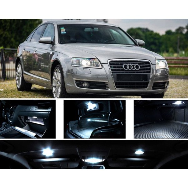 AUDI A6 C6 LED Salono apšvietimo lempučių rinkinys