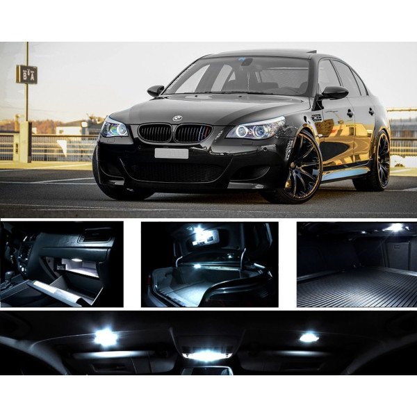 BMW 5 E60 E61 LED Salono apšvietimo lempučių rinkinys