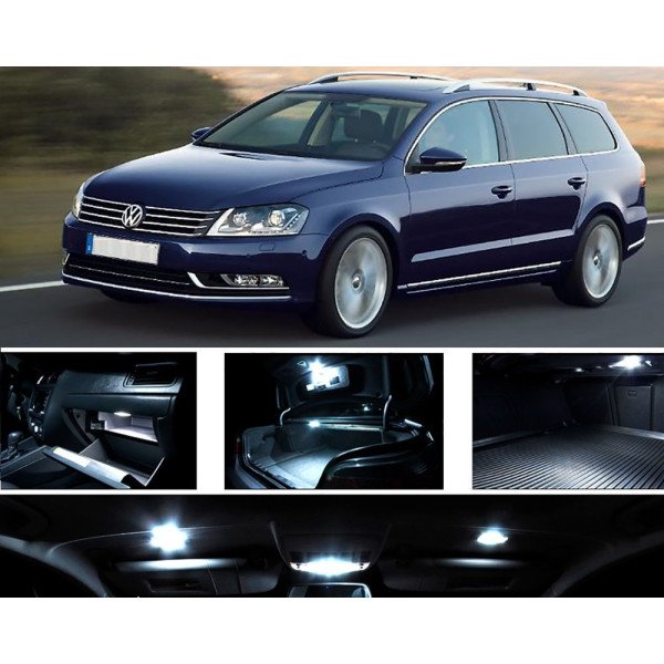 Volkswagen Passat B7 LED Salono apšvietimo lempučių rinkinys