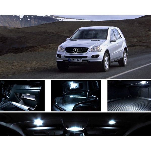 Mercedes-Benz ML W164 LED Salono apšvietimo lempučių rinkinys