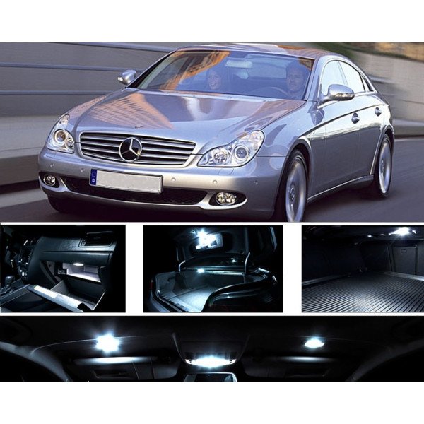 Mercedes-Benz CLS W219 LED Salono apšvietimo lempučių rinkinys